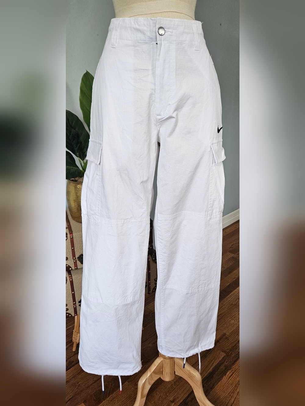 NIKE Relaxed Baggy Y2K Style High-waist Wide-Leg Utility Cargo Pants!